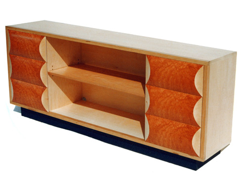 Moderne Revival Entertainment Stand